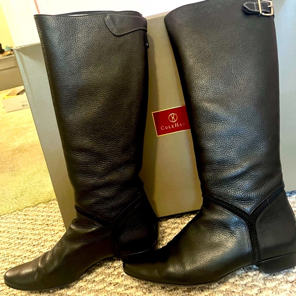 COLE HAAN Knee High Riding Boots